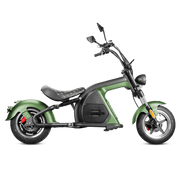 2000W Electric Chopper Scooter_Big Wheel Electric Scooter_Eahora Emoto M8_Green