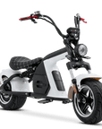2000W Electric Chopper Scooter_Big Wheel Electric Scooter_Eahora Emoto M8_White