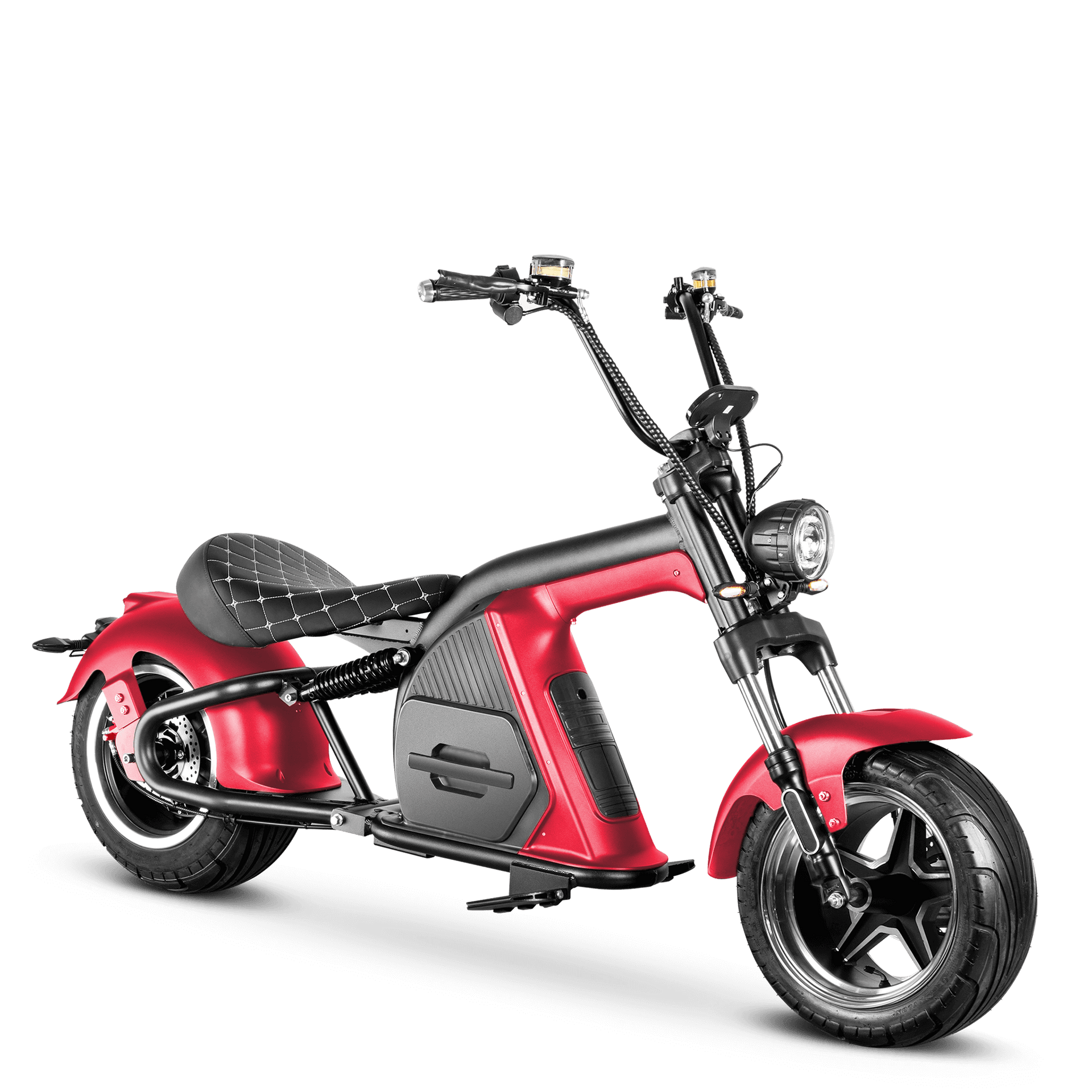 2000W Tire Scooter Motorcycle - Eahora Emoto Red