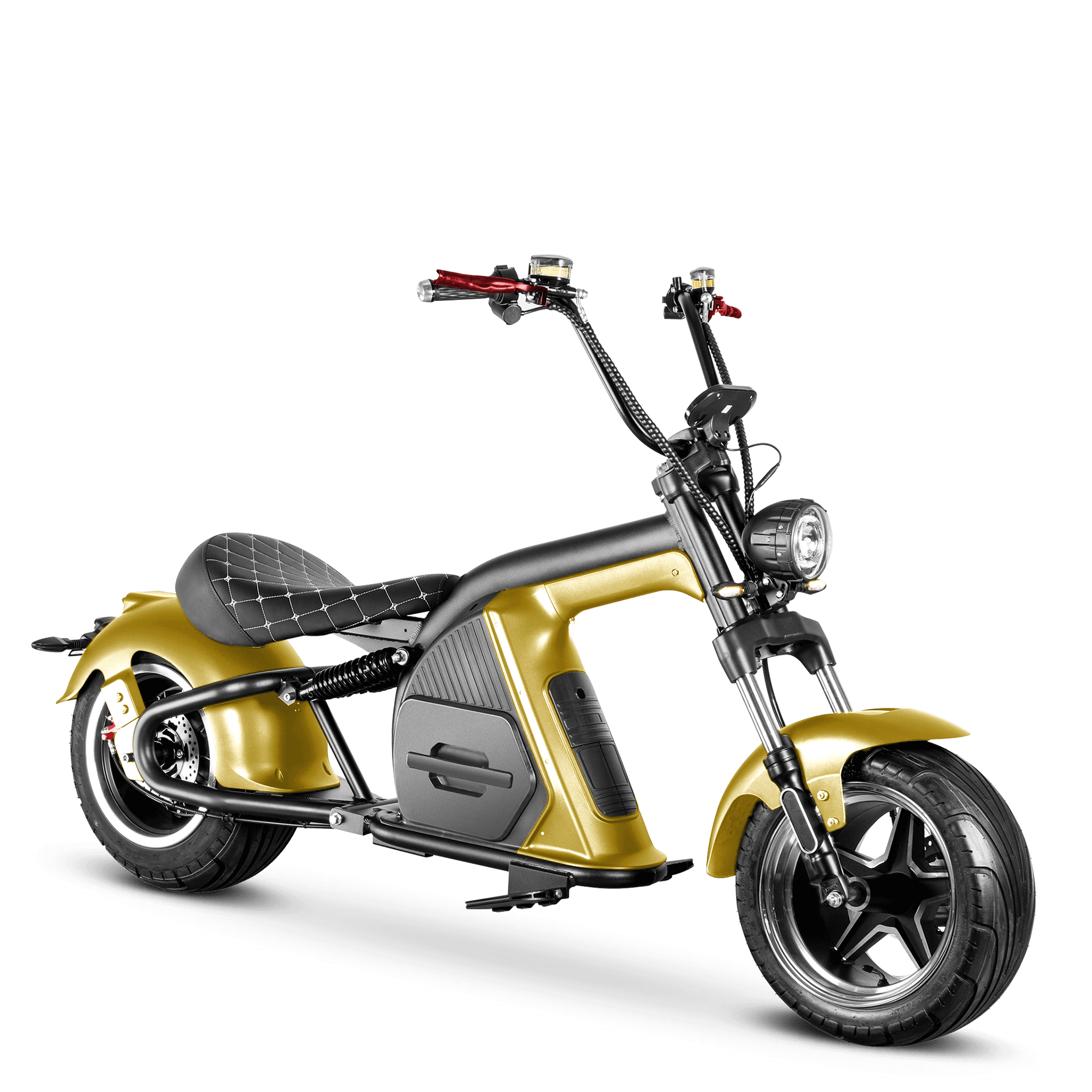 2000W Electric Chopper Scooter_Big Wheel Electric Scooter_Eahora Emoto M8_Sub Gold